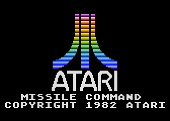 Missile Command title screen for Atari 5200